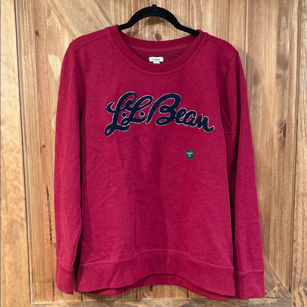 L.L. Bean Women's Sweatshirt in Deep Red
